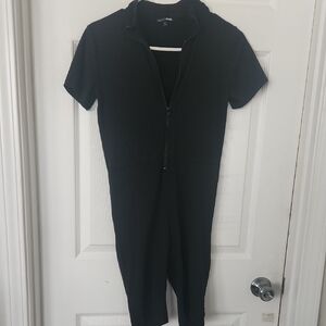 Fashion Nova Black Short Sleeve Dress